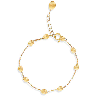 Nanis: Bracciale SOFFIO con Boules in Oro giallo inciso a mano