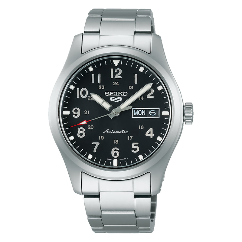 Orologio Seiko 5 SPORTS Automatico a 3 sfere con quadrante nero - SRPG27K1