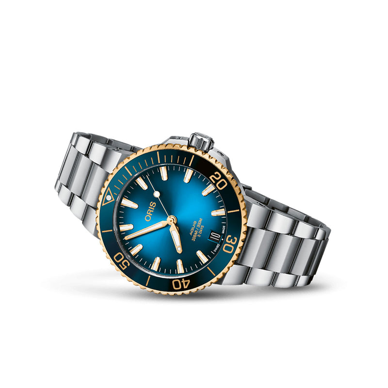 Aquis Date 41.5MM Calibre 400 - Blu sfumato