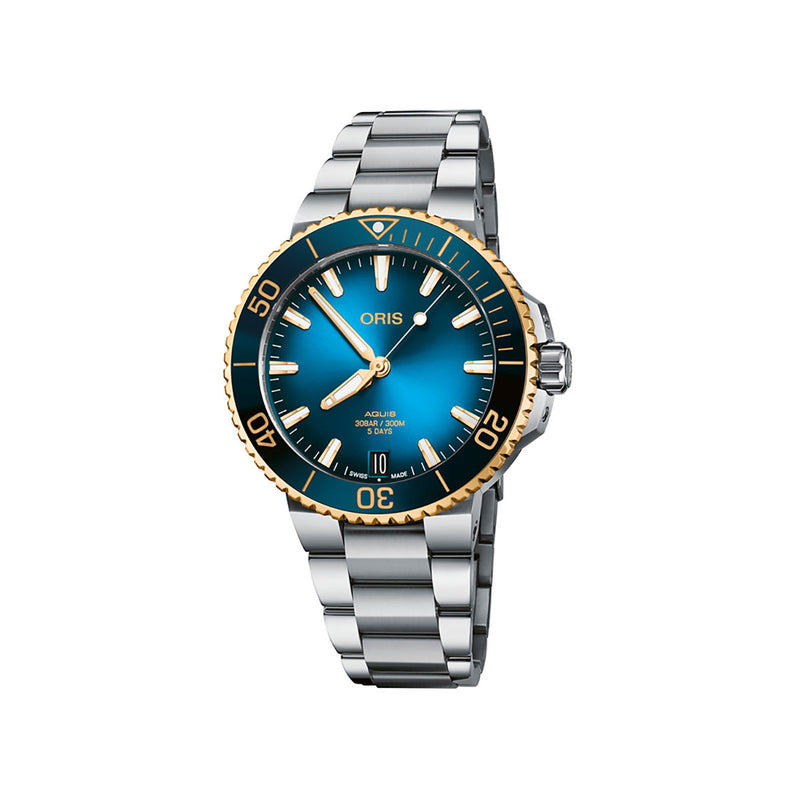 Aquis Date 41.5MM Calibre 400 - Blu sfumato